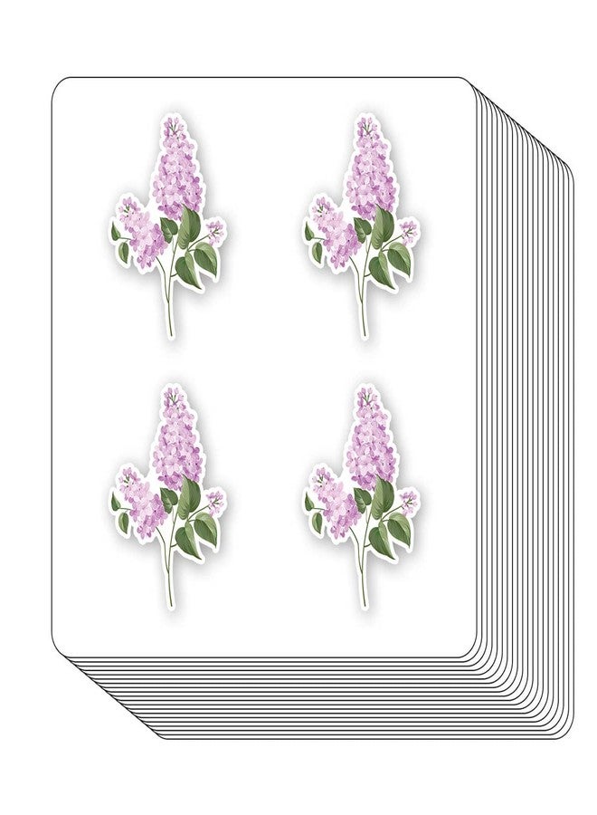 GUVSPTI Lilac Flower Stickers 1in for Scrapbooking, Arts, Craft, Kids DIY, Calendars Journals - Image 1